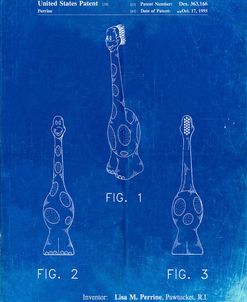 PP910-Faded Blueprint Kids Toothbrush Poster