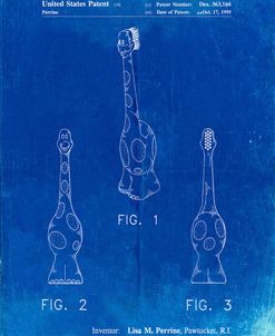 PP910-Faded Blueprint Kids Toothbrush Poster