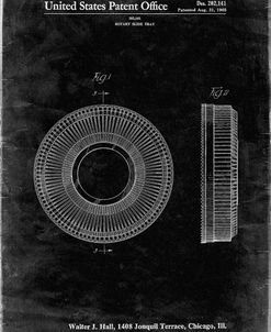 PP912-Black Grunge Kodak Carousel Patent Poster