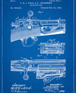 PP913-Blueprint Krag JÃrgensen Repeating Rifle Patent Print