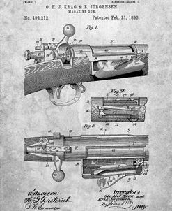 PP913-Slate Krag JÃrgensen Repeating Rifle Patent Print