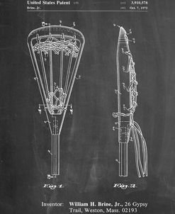 PP915-Chalkboard Lacrosse Stick 1936 Patent Poster
