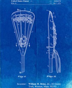 PP915-Faded Blueprint Lacrosse Stick 1936 Patent Poster