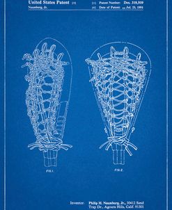 PP916-Blueprint Lacrosse Stick Patent Poster