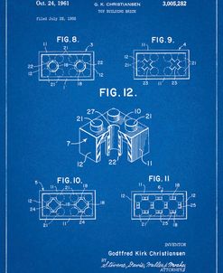 PP919-Blueprint Lego Building Brick Patent Poster