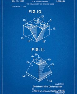 PP920-Blueprint Lego Building Kit Blocks Patent Poster