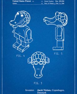 PP922-Blueprint Lego Crocodile Patent Poster
