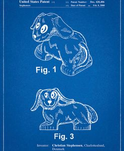 PP924-Blueprint Lego Dog Poster