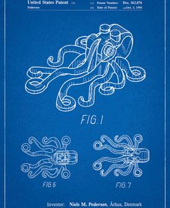 PP932-Blueprint Lego Octopus Patent Poster