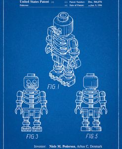 PP936-Blueprint Lego Skeleton Patent Poster