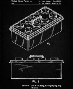 PP937-Vintage Black Lego Storage Container Patent Poster