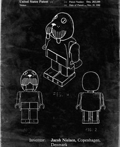 PP939-Black Grunge Lego Walrus Poster