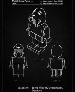 PP939-Vintage Black Lego Walrus Poster