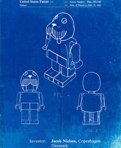 PP939-Faded Blueprint Lego Walrus Poster