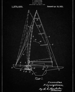 PP942-Vintage Black Ljungstrom Sailboat Rigging Patent Poster