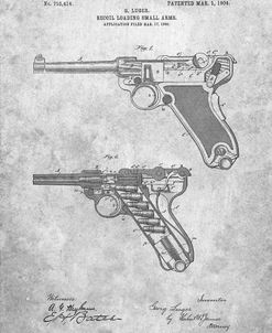 PP947-Slate Luger Pistol Patent Poster