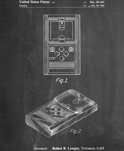 PP950-Chalkboard Mattel Electronic Basketball Game Patent Poster