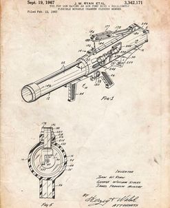 PP952-Vintage Parchment Mattel Toy Pop Gun Patent Poster