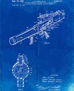 PP952-Faded Blueprint Mattel Toy Pop Gun Patent Poster
