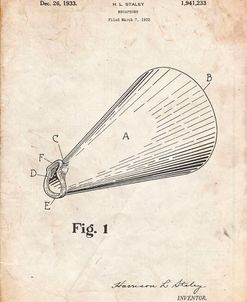 PP954-Vintage Parchment Megaphone Poster