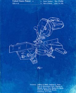 PP956-Faded Blueprint Milwaukee Compound Miter Saw Patent Poster