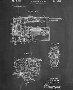 PP957-Chalkboard Milwaukee Portable Jig Saw Patent Poster