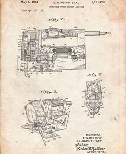 PP957-Vintage Parchment Milwaukee Portable Jig Saw Patent Poster