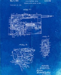 PP957-Faded Blueprint Milwaukee Portable Jig Saw Patent Poster