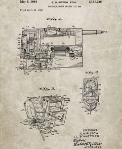 PP957-Sandstone Milwaukee Portable Jig Saw Patent Poster