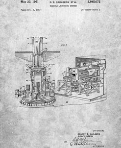 PP959-Slate Missile Launching System patent 1961 Wall Art Poster