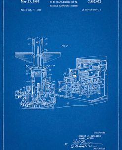 PP959-Blueprint Missile Launching System patent 1961 Wall Art Poster
