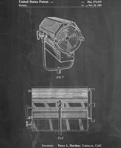PP961-Chalkboard Mole-Richardson Film Light Patent Poster