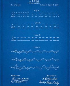 PP962-Blueprint Morse Code Patent Poster
