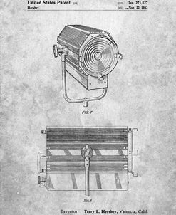 PP961-Slate Mole-Richardson Film Light Patent Poster