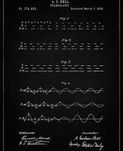 PP962-Vintage Black Morse Code Patent Poster