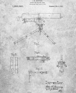 PP964-Slate Mount for Machine Gun Patent Poster
