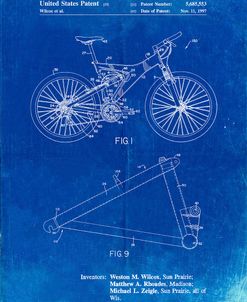 PP965-Faded Blueprint Mountain Bike Patent Art