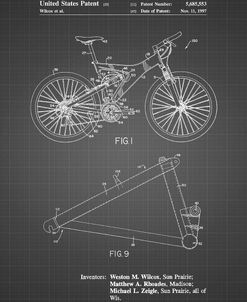 PP965-Black Grid Mountain Bike Patent Art