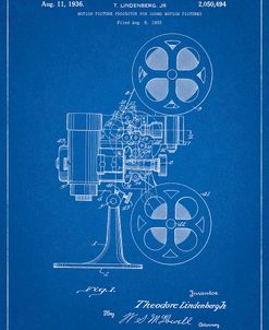 PP966-Blueprint Movie Projector 1933 Patent Poster