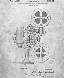 PP966-Slate Movie Projector 1933 Patent Poster