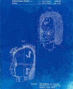 PP971-Faded Blueprint Noise Making Mask Poster