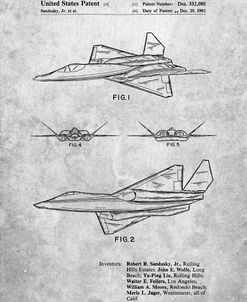 PP972-Slate Northrop F-23 Fighter Stealth Plane Patent