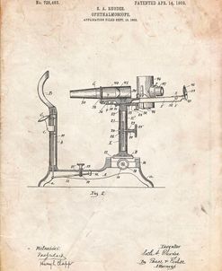 PP974-Vintage Parchment Ophthalmoscope Patent