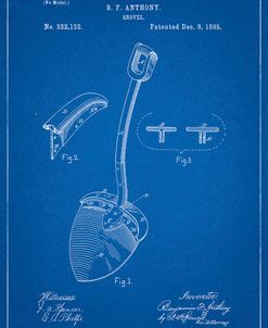 PP976-Blueprint Original Shovel Patent 1885 Patent Poster