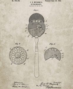 PP975-Sandstone Ophthalmoscope Patent Poster