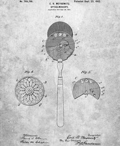PP975-Slate Ophthalmoscope Patent Poster
