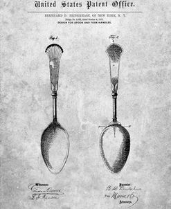 PP977-Slate Osiris Sterling Flatware Spoon Patent Poster