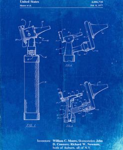 PP978-Faded Blueprint Otoscope Patent Print
