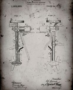 PP979-Faded Grey Otoscope Patent Print