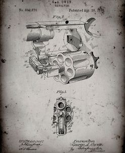 PP980-Faded Grey Owen Revolver Patent Art